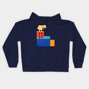 Colored bricks Kids Hoodie